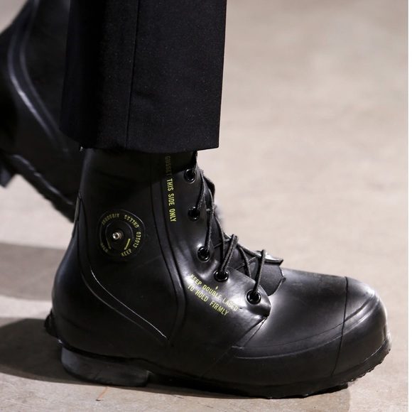 raf simons combat boots