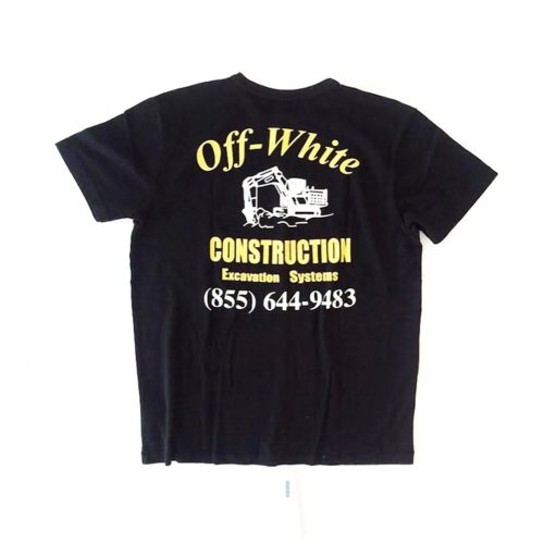 off white publicidad negocios locales camiseta