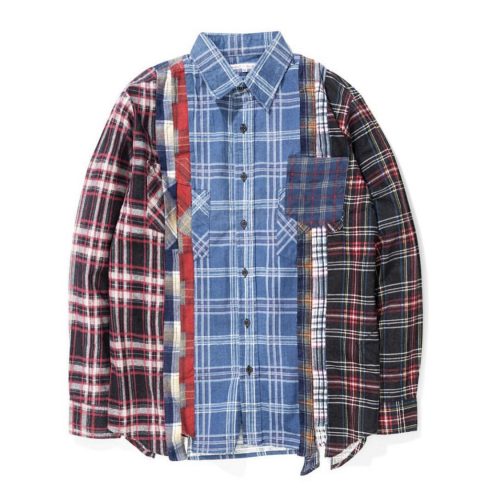 REBUILD BY NEEDLES SEVEN CUTS FLANNEL SHIRT