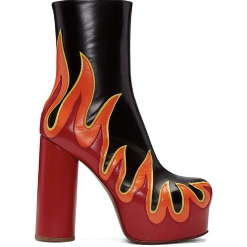 Vetements flames boots